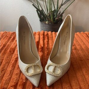 Dee Ocleppo Women's Glittering Silver Heels